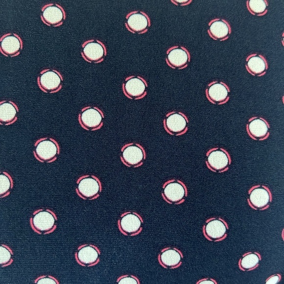 Charter Club Navy Blue and White Polka Dot Fit and A-line Midi Dress Size M - Picture 3 of 7